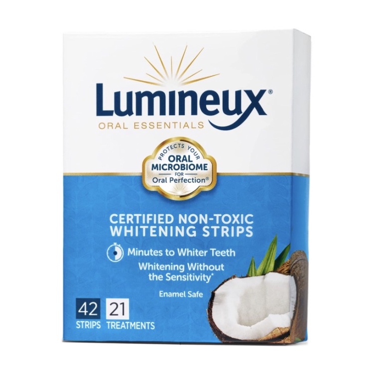 Miếng dán trắng răng an toàn Oral Essentials Lumineux Teeth Whitening Strips 14 miếng/42 miếng USA