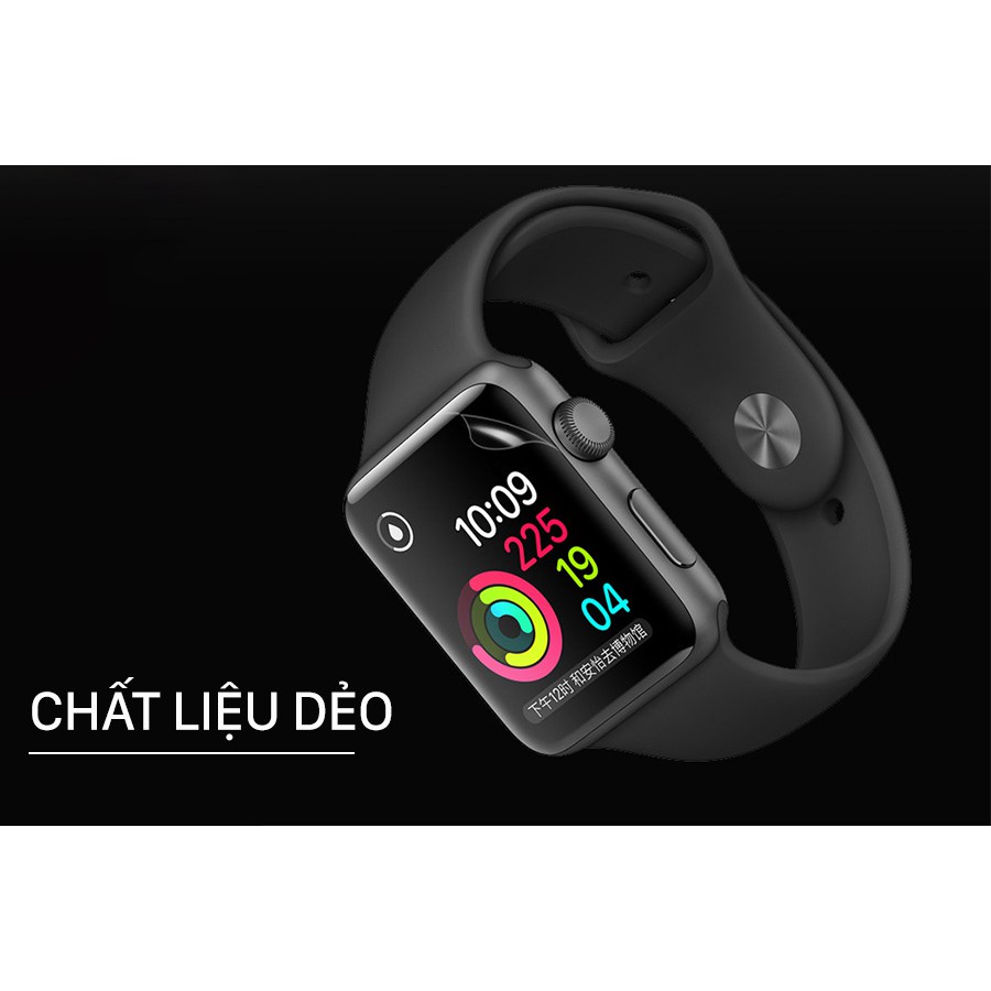 Miếng dán dẻo skin PPF Apple Watch phục hồi trầy xước Series 1/2/3/4/5/6/SE size 38 40 42 44 41 45mm