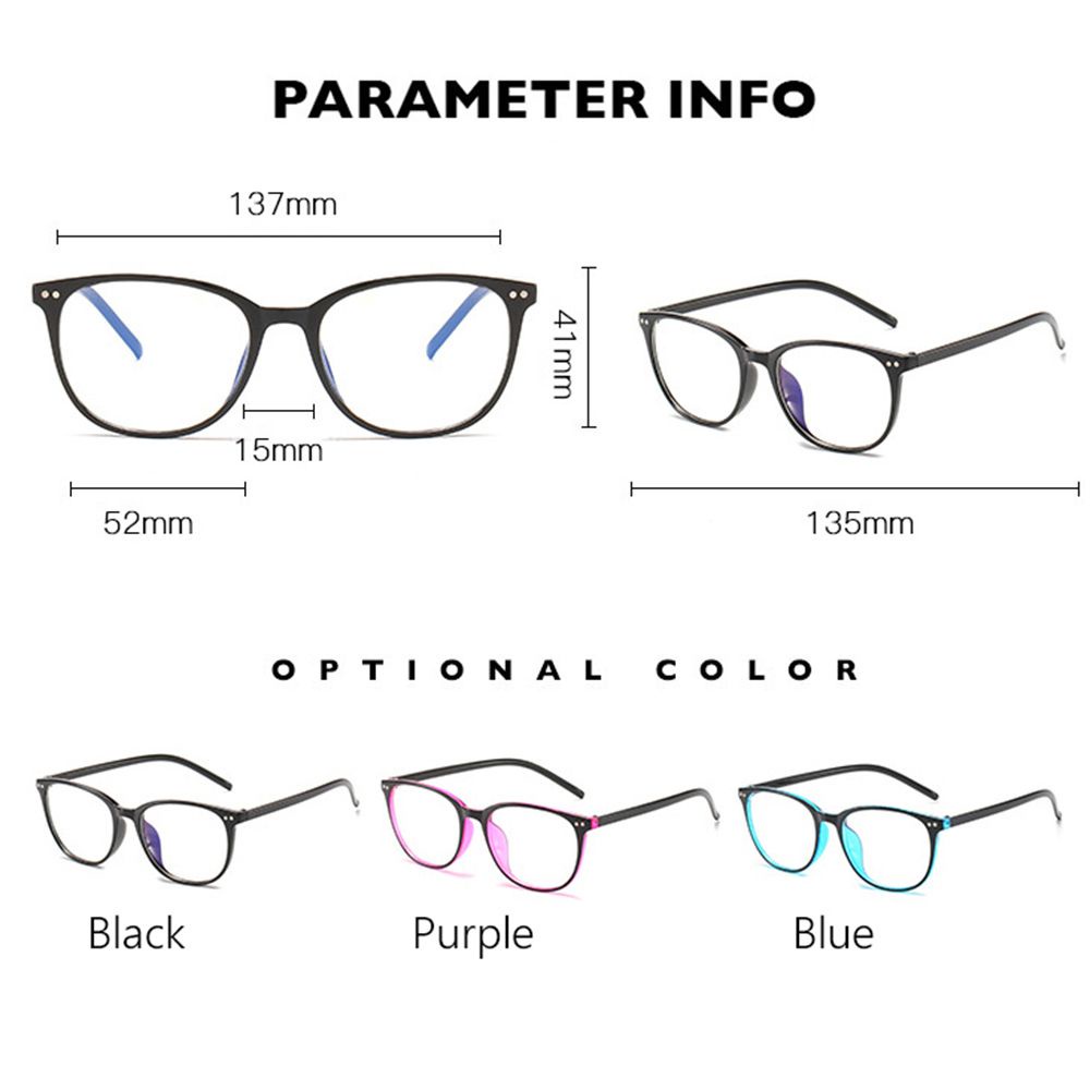 Mắt kính gọng tròn chống ánh sáng xanh thời trang cho nam và nữ