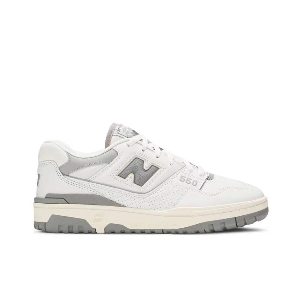 NB 550 Low Top Retro Basketball Shoe Unisex Grey White