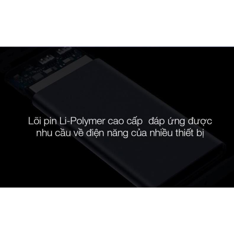 Sạc Dự Phòng Xiaomi Gen 2S Version 2018 10000 mAh 2 Cổng USB Hỗ Trợ QC 3.0 🎯FREESHIP🎯 [vthm9]