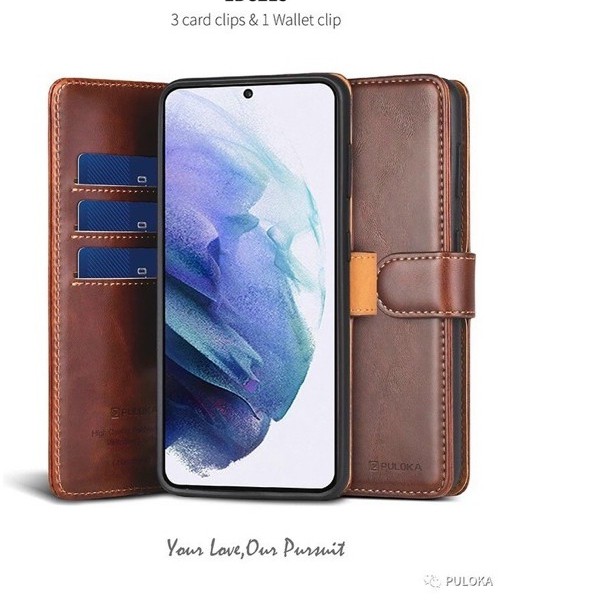 CHÍNH HÃNG Bao da VÍ KÈM ốp 2 mặt nam châm PULOKA iphone 11 / 12 / PRO / MAX - CÀI THẺ ATM, ĐỰNG ĐỂ TIỀN