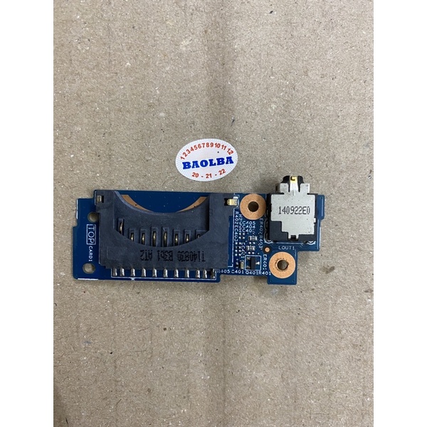 Board jack âm thanh và thẻ nhớ laptop Acer Aspire V13 V3-371