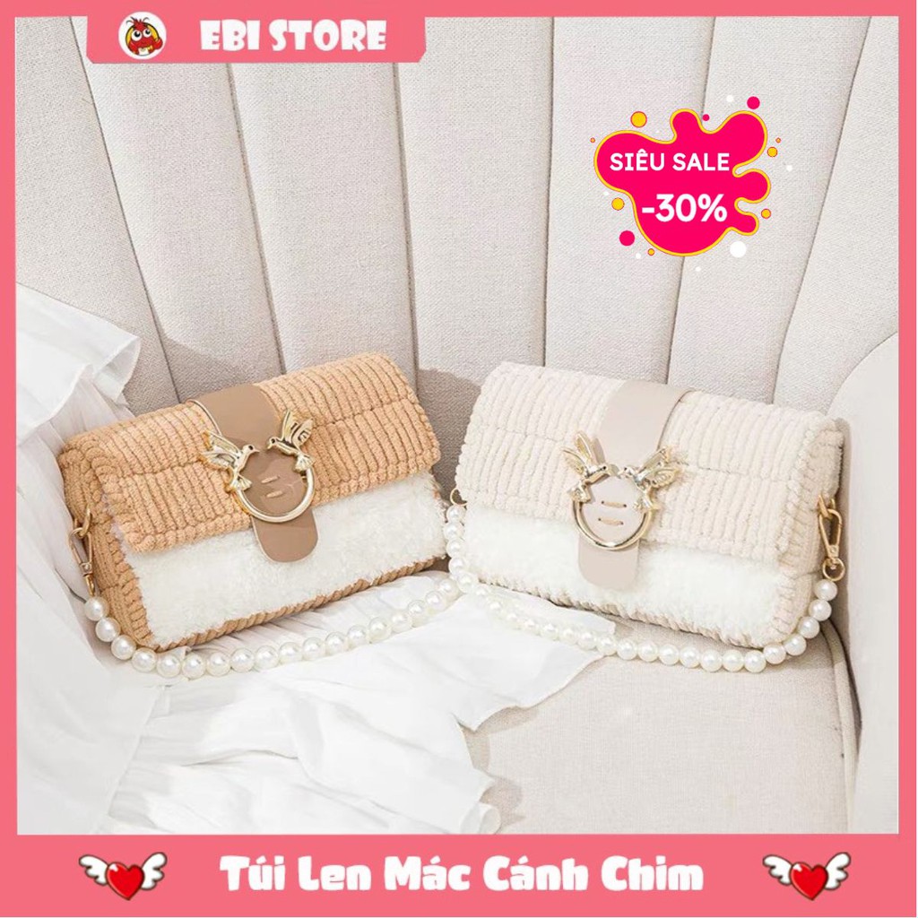 [Có Video HD] Túi Handmade Mác Cặp Chim Uyên Ương Mẫu Mới ❤️Ebi Store - Freeship❤️ Đầy Đủ Phụ Kiện Làm Túi Tự Đan DIY ❤️