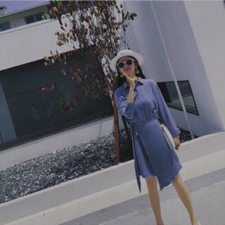 ĐẦM SƠMI VẠT ĐẮP CỘT DÂY