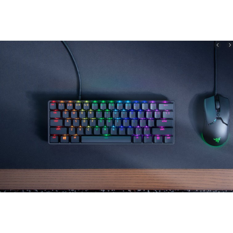 BÀN PHÍM Razer Huntsman Mini 60% Optical Gaming Keyboard Clicky Purple Switch