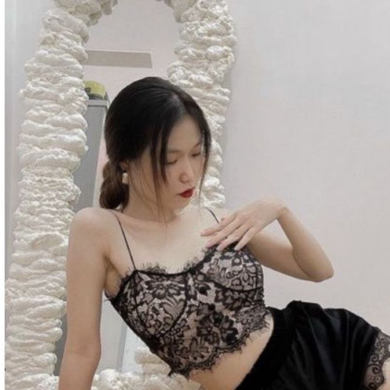 ÁO BRA DÂY REN PHỐI NÚT CỰC XINH R11