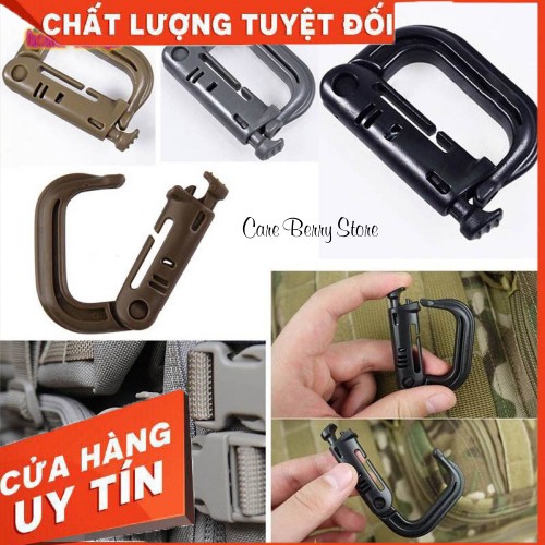 Móc khóa chữ D gắn balo leo núi tiện dụng