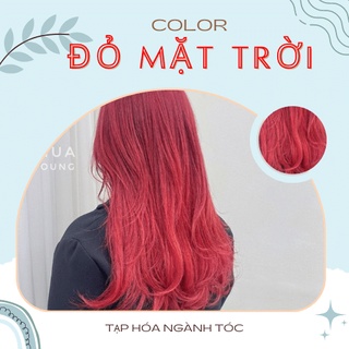 Thuốc nhuộm tóc màu Đỏ không tẩy + tặng kèm oxi