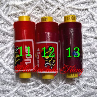 Chỉ may màu hiệu Tiger 400mét (bảng màu 1) (còn tiếp)
