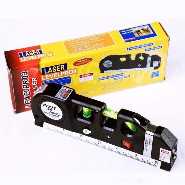 Thước thủy laser - Thước đo khoảng cách bằng laser - máy đo khoảng cách laser cầm tay giá rẻ PRO 3(Đen) HÀNG CHUẨN