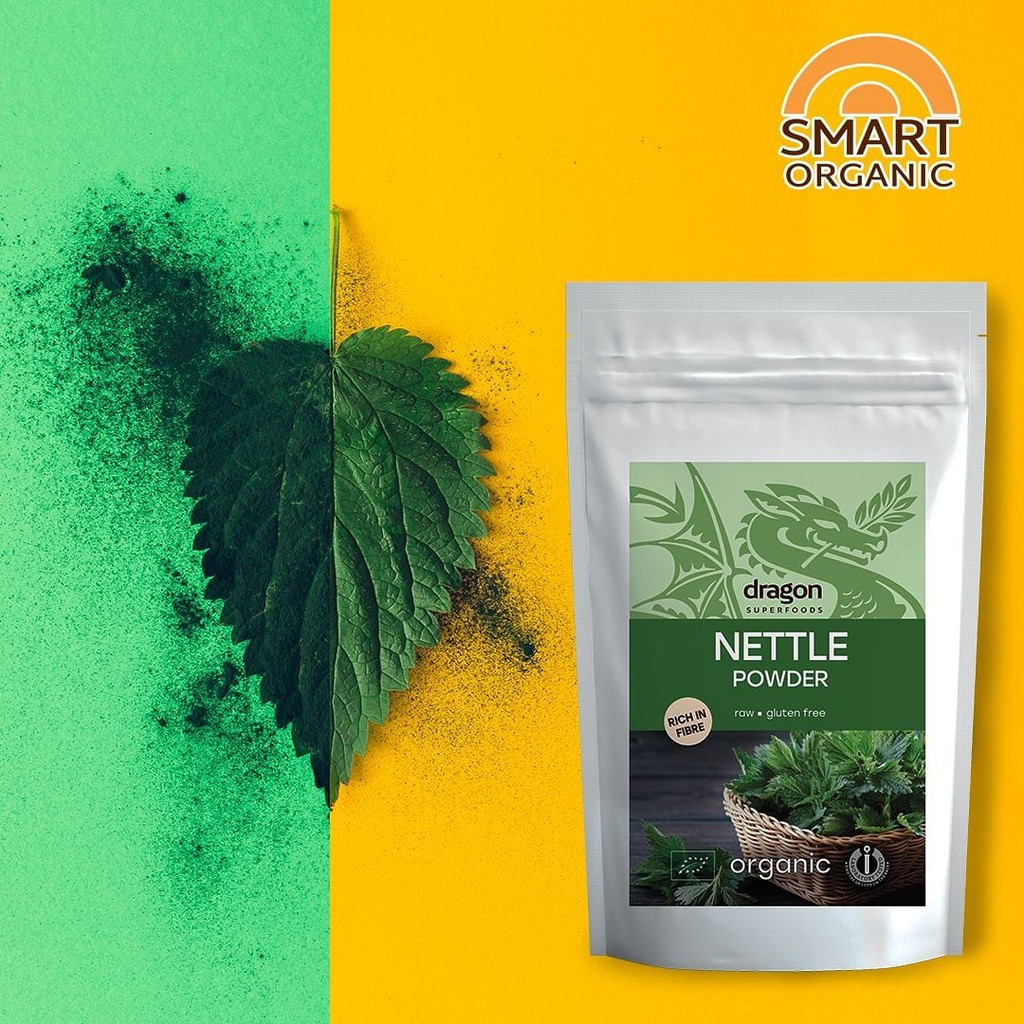 Bột lá tầm ma hữu cơ Dragon Superfoods Nettle Powder 150g