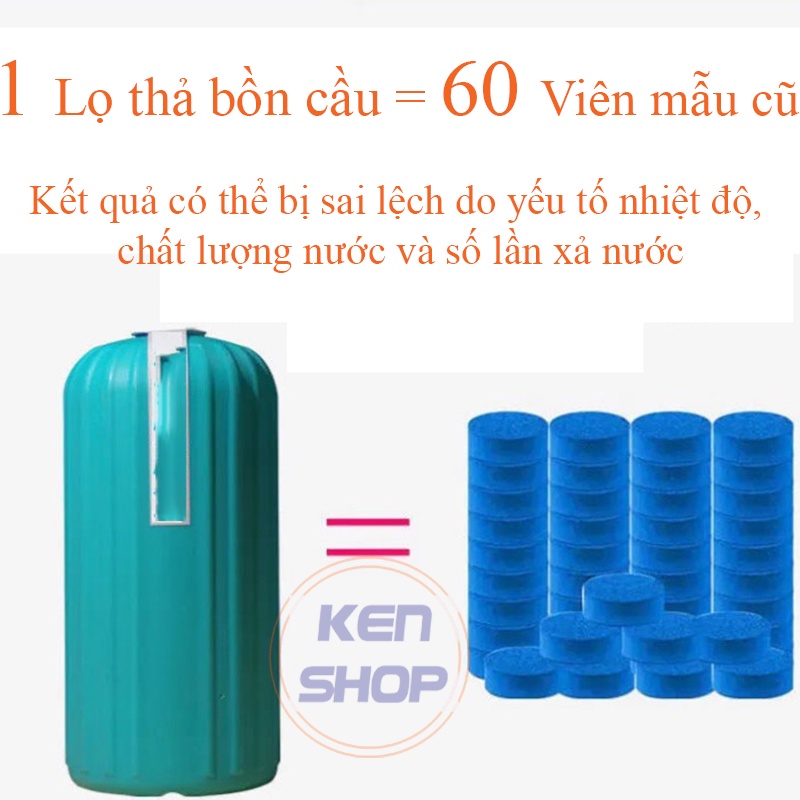 Không mùi hương - Lọ thả bồn cầu hàn quốc, lọ tẩy diệt khuẩn khử mùi toilet phiên bản mới với 4 màu sắc tự nhiên