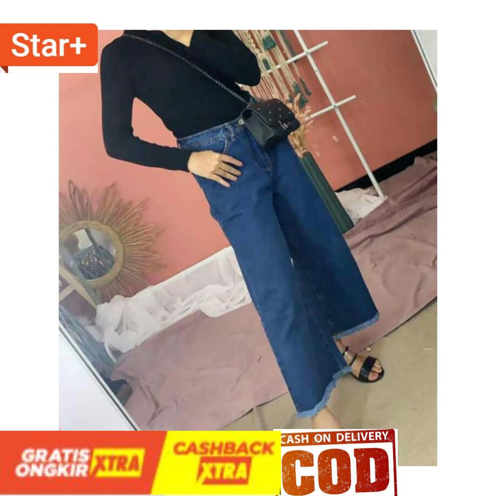 Quần Jean Lưng Cao Phong Cách Hàn Quốc Cá Tính | BigBuy360 - bigbuy360.vn