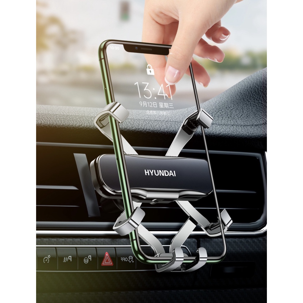 Giá đỡ điện thoại cao cấp gắn cửa gió ô tô xe hơi - Giá Kẹp điện thoại siêu nhẹ cao cấp Huyndai | BigBuy360 - bigbuy360.vn