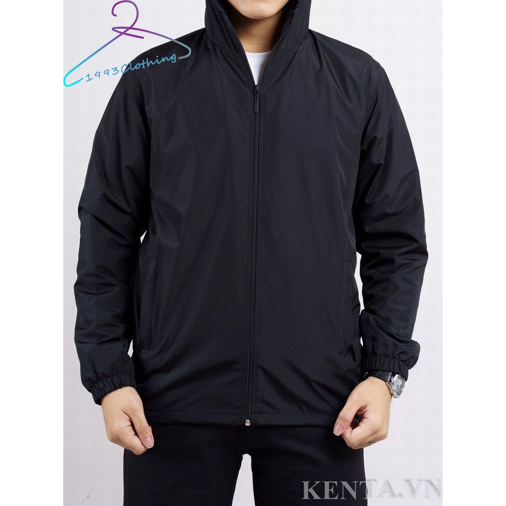 ÁO KHOÁC DÙ CÓ NÓN TRƠN ĐEN FORM RỘNG,FREESHIP,LOCAL BRANDHÀNG VNXK 2 LỚP CHÓNG NẮNG,1993CLOTHINGG