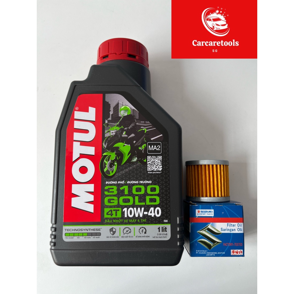 Nhớt xe số Motul 3100 gold - Chai 1 lít mẫu mới