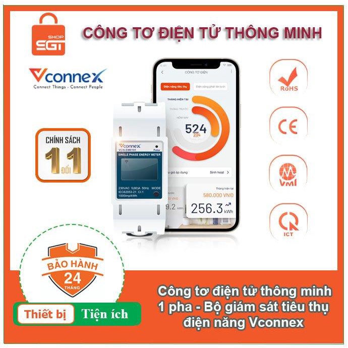 Bộ giám sát tiêu thụ điện năng thông minh Vconnex