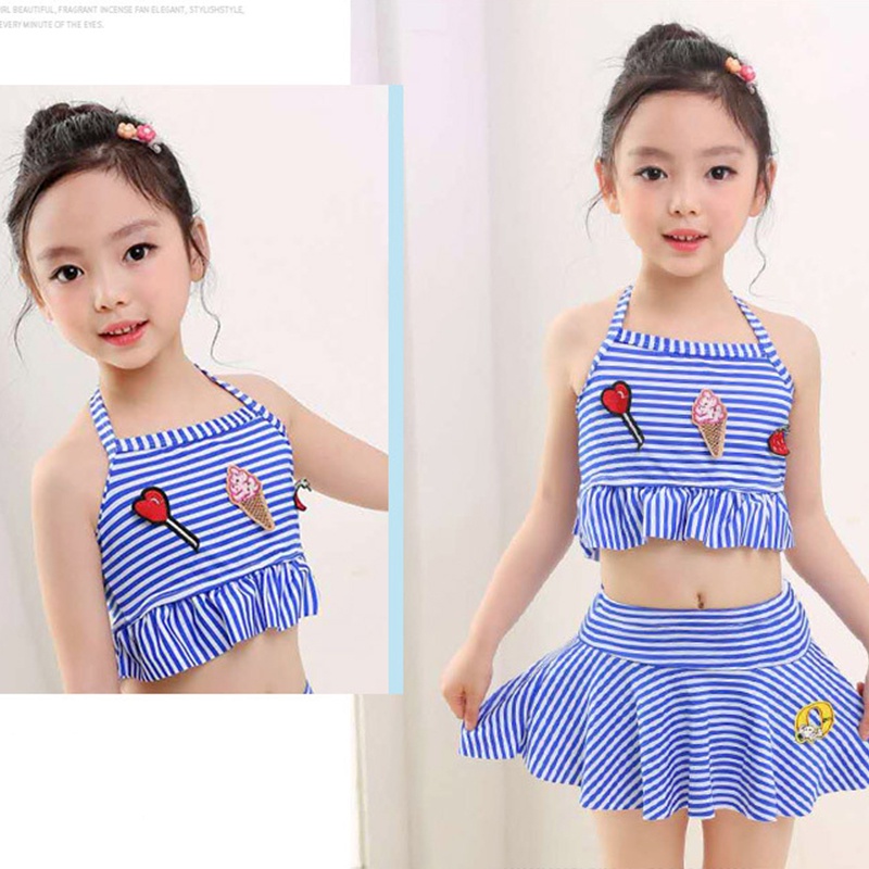 Áo tắm cho bé gái Đồ bơi bé gái đồ bơi áo sơ mi váy màu hồng công chúa dễ thương Quần áo trẻ em Đồ bơi AKKU