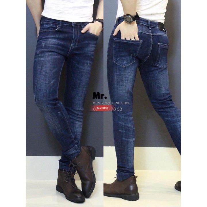 Quần Jean Nam Chất Bò Cao Cấp MS 2012 Cao Cấp Thời Trang TG Giá Gốc Tận Xưởng Mẫu Mới (50 - 75KG)