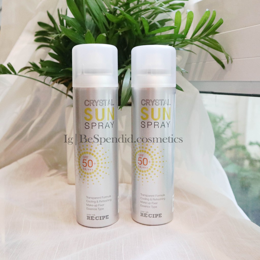 Re:cipe Crystal Sun Spray SPF 50+/PA+++ - Kem chống nắng dạng xịt