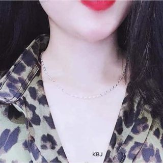 dây chuyền bạc lá me