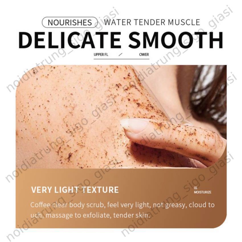 Tẩy Tế Bào Chết Body Cà Phê Hữu Cơ 200g Cho Mọi Loại Da Giúp Dưỡng Trắng Da Toàn Thân, Giảm Mụn Mờ Thâm ILY