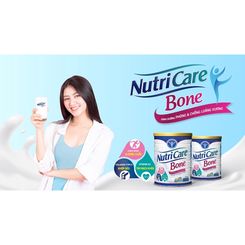 Sữa bột Nutricare Bone lon 900g - cam kết chính hãng