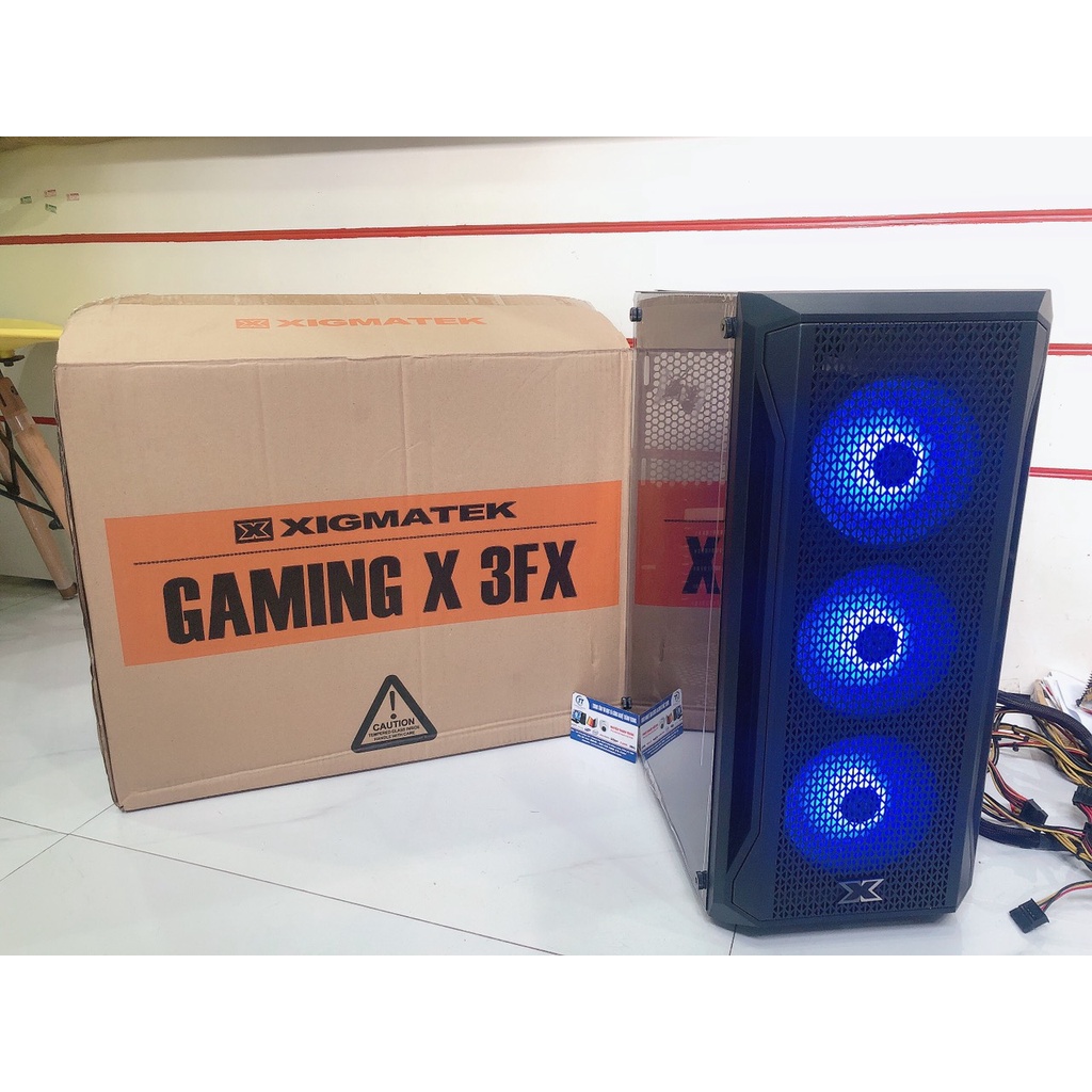 Vỏ Case (Vỏ máy tính) Xigmatek Gaming X 3FX - MỚI Sẵn 3 Fan ARGB Chính Hãng Mai Hoàng