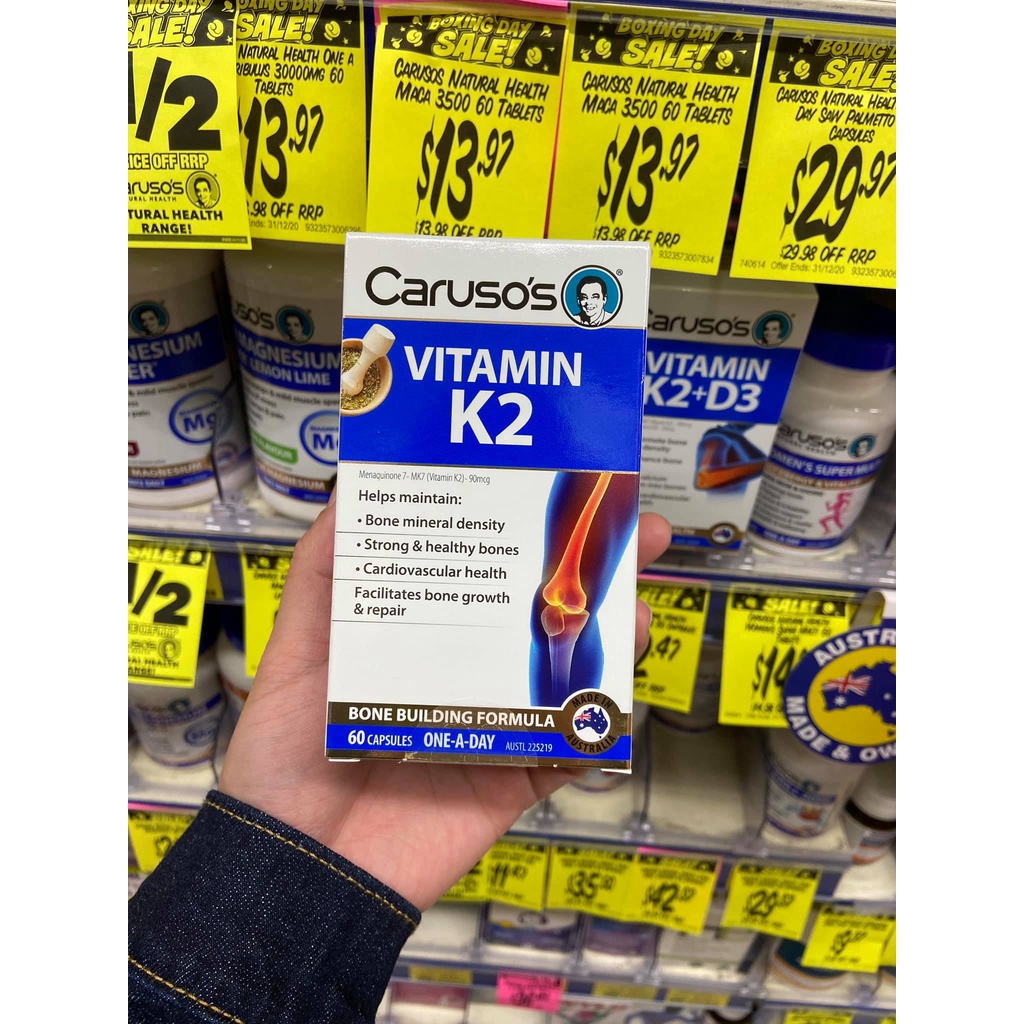 Vitamin K2 - Carusos Natural Health Vitamin K2 60 Capsules