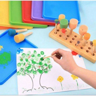 Bộ 5 cây chấm màu vẽ tranh dụng cụ vẽ tranh chấm màu