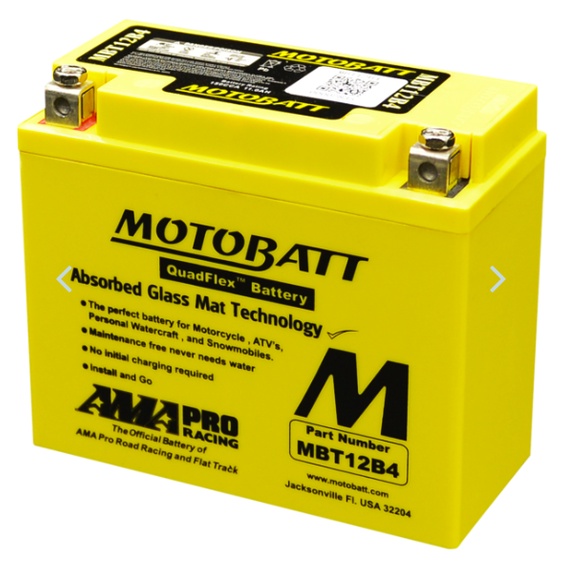 Bình điện/Acqui Motobatt MTB-MBT12B4 - loại 150A (12V- 11A)