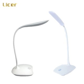 Đèn led LICER LDL-M16NL-HDW để bàn sạc cổng USB 3 chế độ điều chỉnh cảm ứng bảo vệ mắt cho học sinh/ sinh viên
