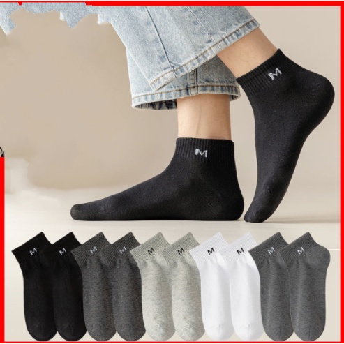 Vớ Trơn Cổ Ngắn Thiết Kế Đơn Giản Cho Nam Và Nữ