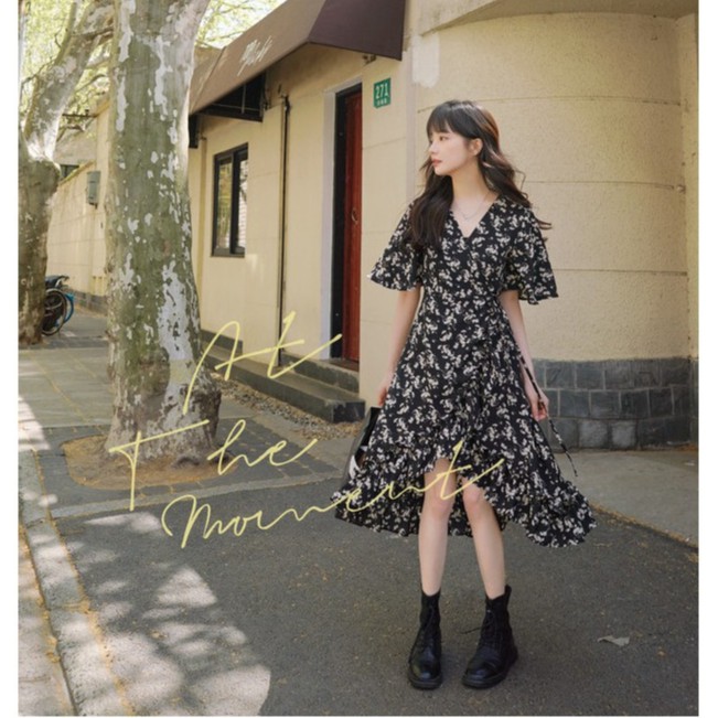 [SALE MẠNH] Váy hoa nhí chất liệu voan cát dịu dàng thanh lịch mà cũng cá tính ngút ngàn | BigBuy360 - bigbuy360.vn