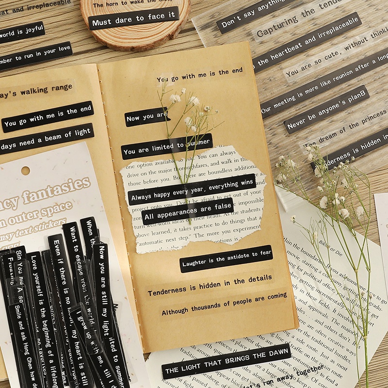 Bộ 40 Miếng Dán Chữ Tiếng Anh Trang Trí Túi Xách 4 Kiểu Dáng