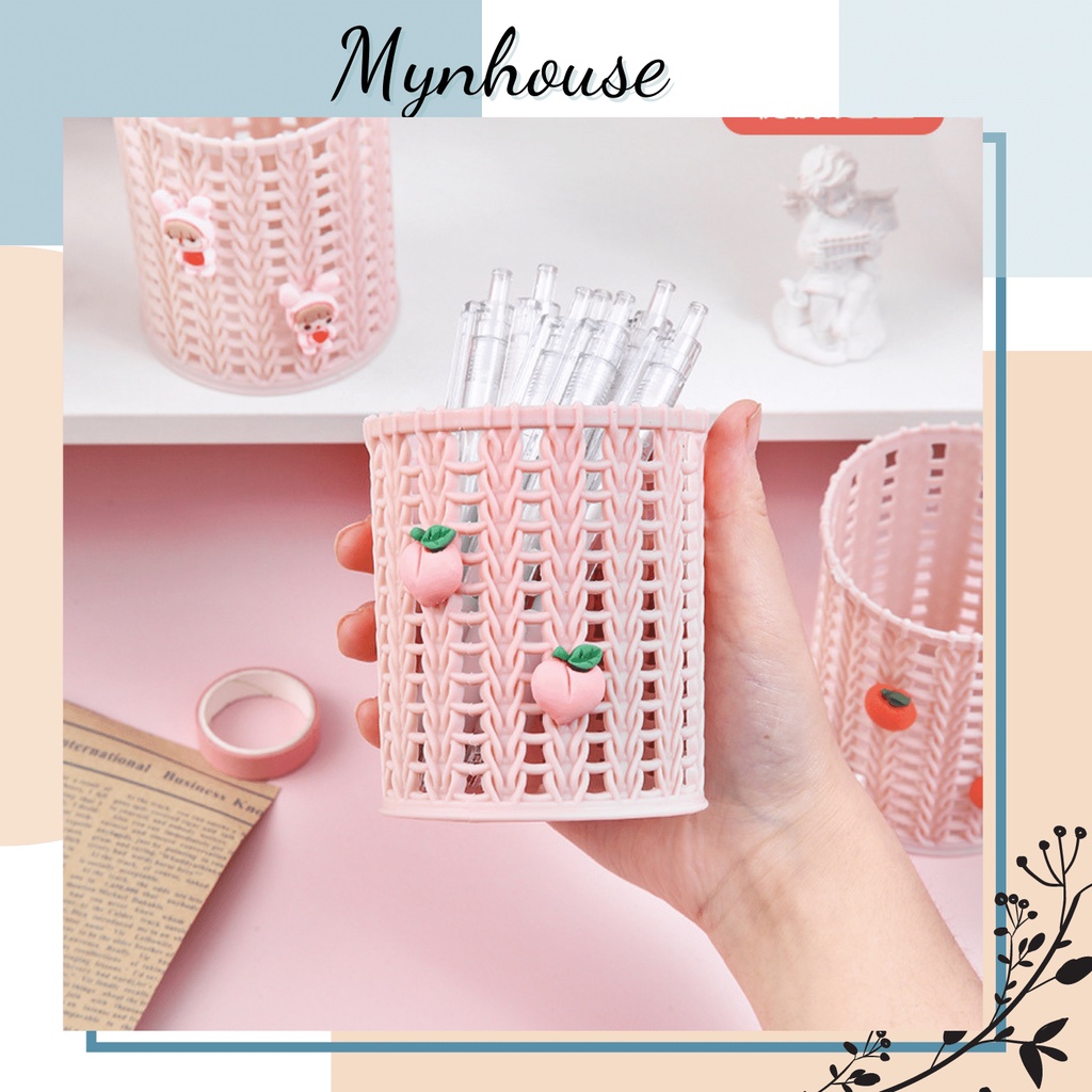 Hộp đựng bút để bàn nhỏ xinh giao ngẫu nhiên