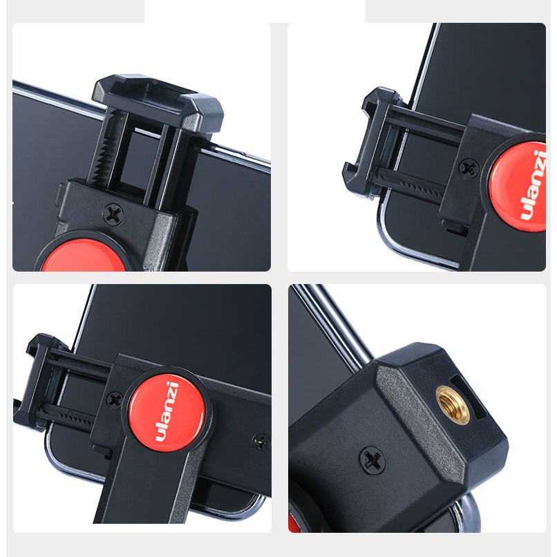 Gá kẹp điện thoại ULANZI ST-06 dùng kẹp smartphone lên tripod, chân máy quay chính hãng