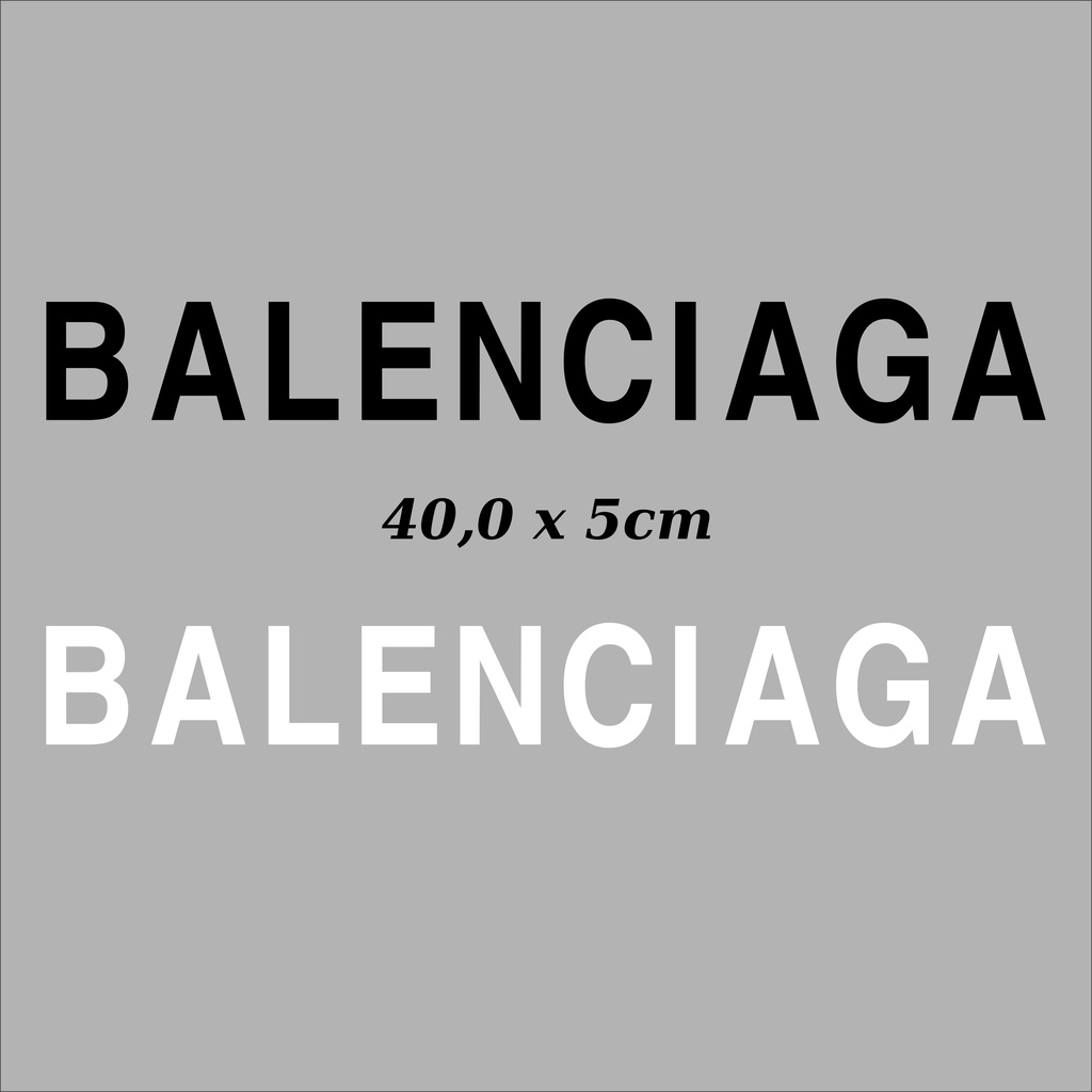 Hình ủi nhiệt - hình chữ BALENCIAGA in dọc thân áo