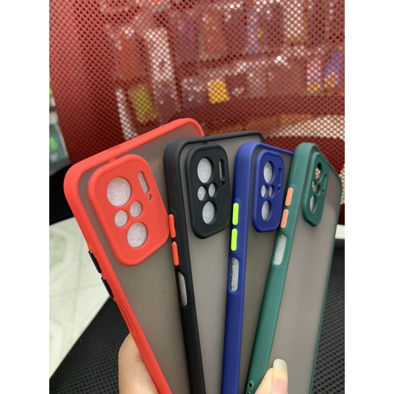 Ốp lưng Xiaomi redmi Note 10 viền dẻo màu lưng nhám mờ bảo vệ camera