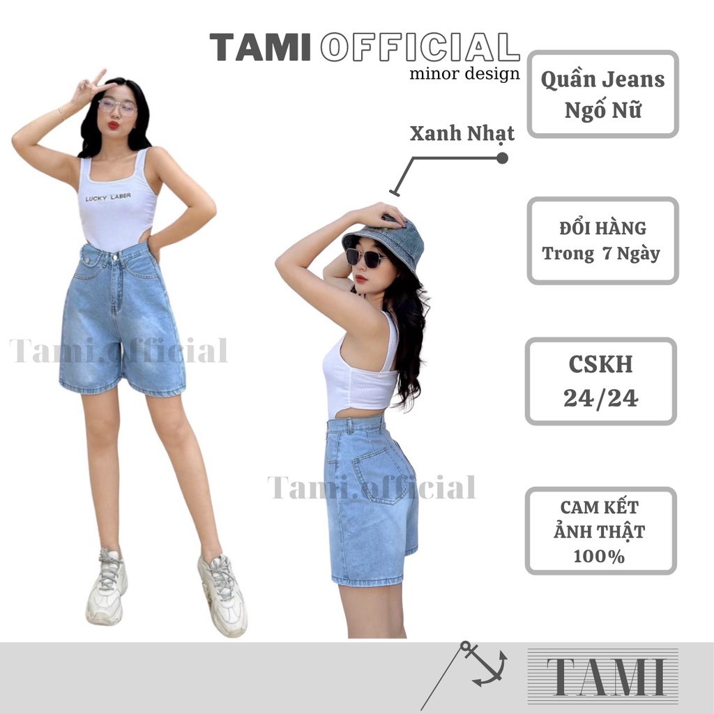 Quần JEANS NGỐ NỮ BASIC Đáy Cao Đủ Màu Lựa Chọn Form Dễ Mặc, Siêu HÁCH DÁNG [ Tami Official ] | BigBuy360 - bigbuy360.vn