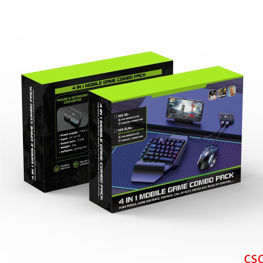 Bộ Bàn Phím Và Chuột Chơi Game Psa Gamwing Mix Se / Elite Cho Điện Thoại Android