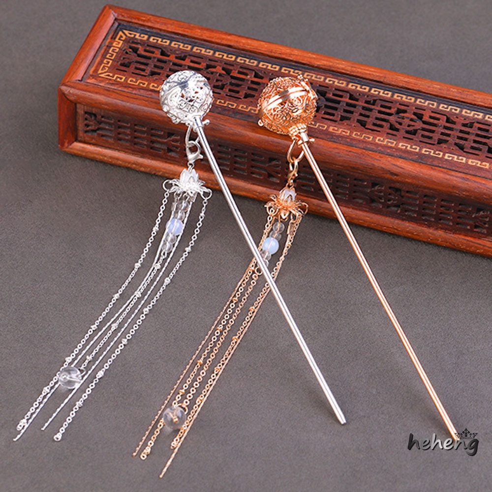 1 Trâm Cài Tóc Đính Quả Cầu Đồng Sáng Lấp Lánh Kiểu Trung Hoa Thanh Lịch Khí Chất Thanh Lịch Cá Tính Dành Cho Nữ