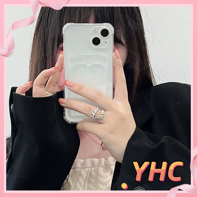 Ốp Điện Thoại Màu Trơn Có Ngăn Đựng Thẻ Cho iPhone 6 / 6plus / 6s / 6splus / 7 / 7plus / 8 / 8plus / x / xs / xr / xsmax / 11 / 12 / 13 /14 pro / max / plus / promax-022