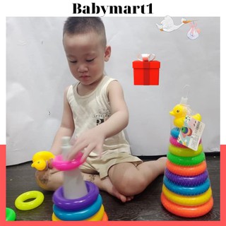 Bộ đồ chơi xếp tầng,đồ chơi tháp vịt 9 tầng loại to