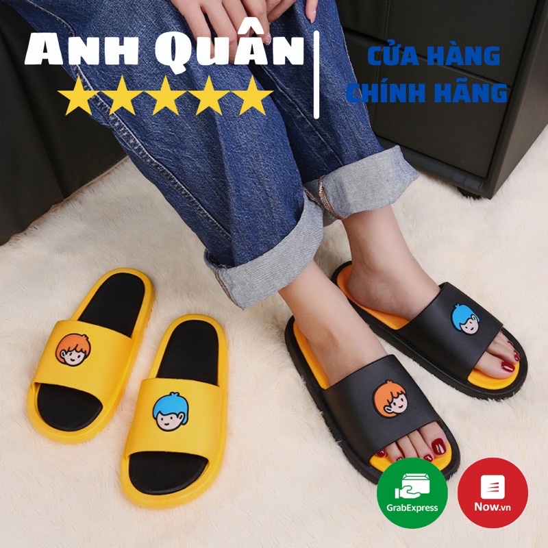 Dép nữ quai ngang Boy Girl, dép cao su đúc nguyên khối cực mềm êm chân form nhỏ tăng 1-2 size