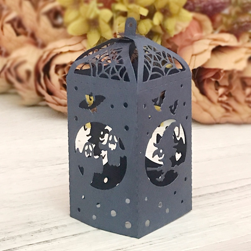 Khuôn Cắt Giấy Làm Từ Kim Loại Hình Đèn Lồng Bí Ngô Halloween Trang Trí Scrapbook
