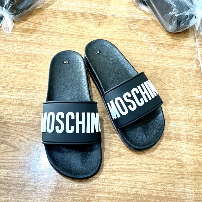 [Trend] Dép nam quai ngang MOSCHINO