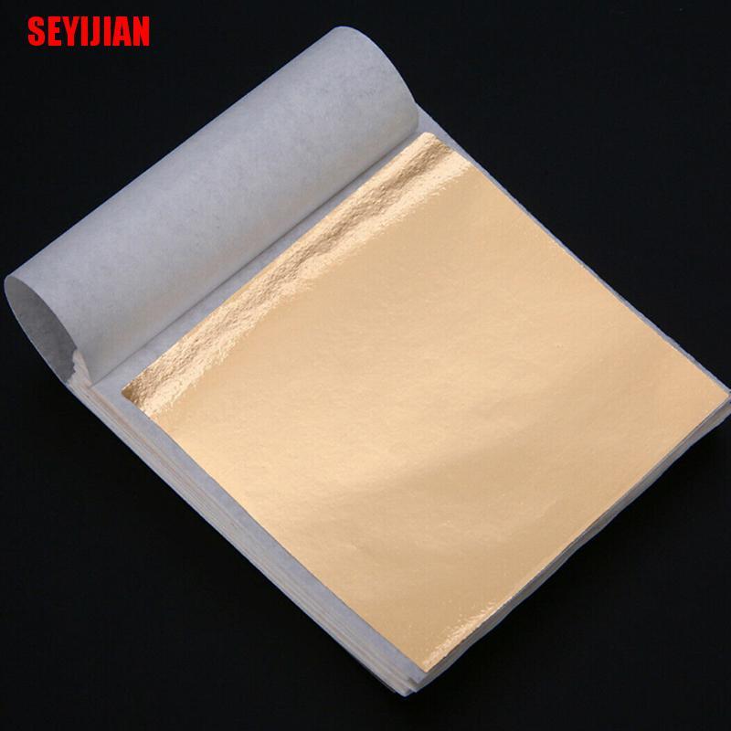 Set 100 Tấm Lá Vàng Trang Trí Thủ Công Đẹp Mắt