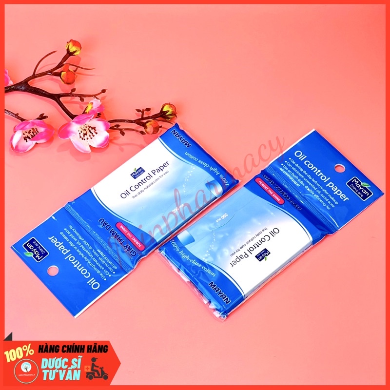 Giấy Thấm Dầu MAYAN Oil Control Paper (200 Tờ/Gói) 200Pcs